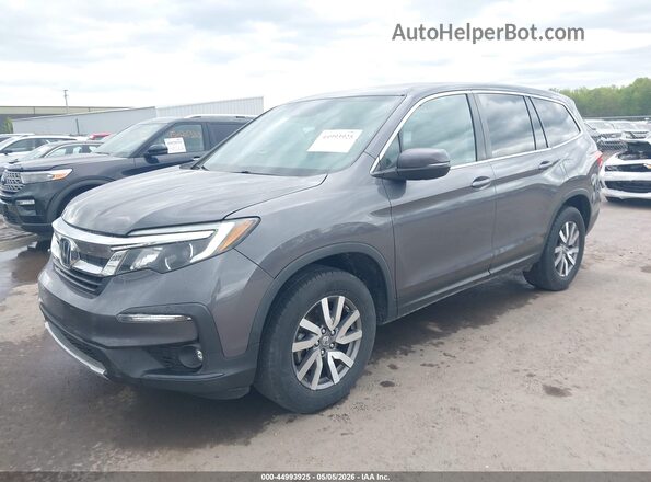 5FNYF6H52KB048365 2019 HONDA PILOT Серый Передняя левая четверть