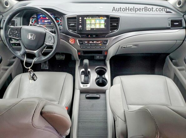 5FNYF6H53KB028674 2019 HONDA PILOT Серый Вид панели приборов