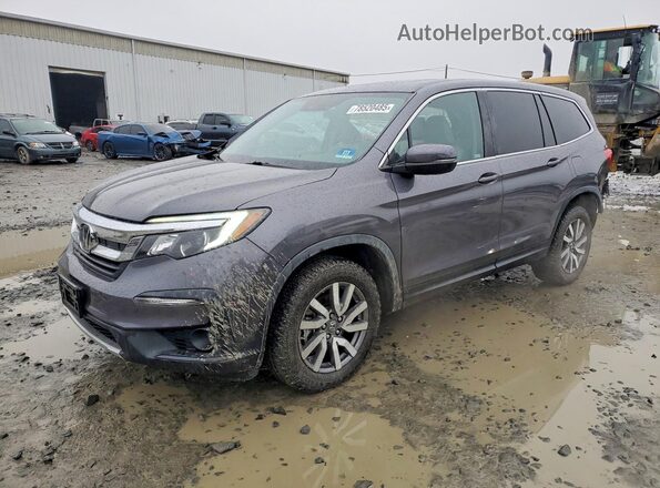 5FNYF6H53KB028674 2019 HONDA PILOT Серый Передняя левая четверть