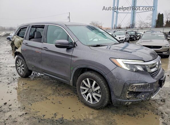 5FNYF6H53KB028674 2019 HONDA PILOT Серый Передняя правая четверть