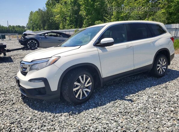 5FNYF6H54KB036282 2019 HONDA PILOT Белый Передняя левая четверть