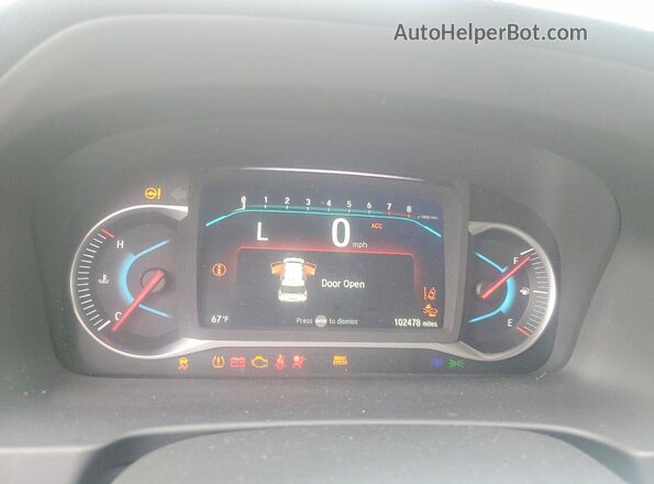 5FNYF6H54KB036282 2019 HONDA PILOT Белый Вид щитка приборов