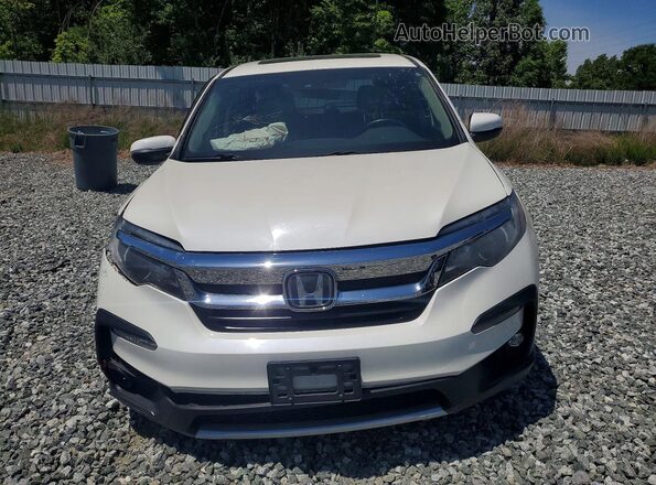 5FNYF6H54KB036282 2019 HONDA PILOT Белый Вид спереди