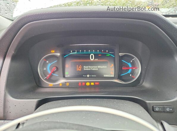5FNYF6H54MB095979 2021 HONDA PILOT White Սարքավորումների վահանակի տեսք
