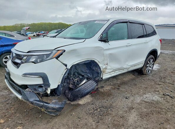 5FNYF6H54MB095979 2021 HONDA PILOT White Առջևի ձախ երեք քառորդ տեսարան