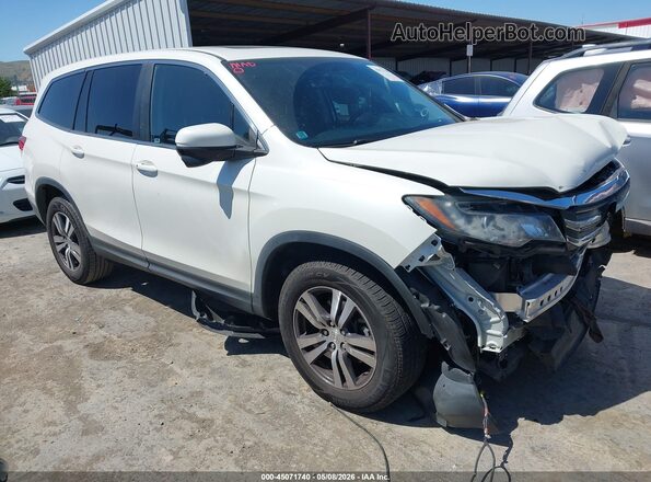 5FNYF6H55JB029680 2018 HONDA PILOT Белый Передняя правая четверть