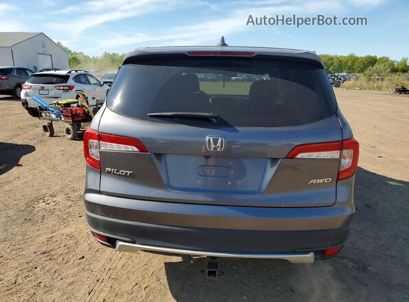 5FNYF6H55KB099830 2019 HONDA PILOT Gray Rear view