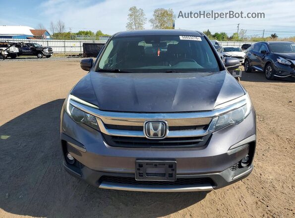 5FNYF6H55KB099830 2019 HONDA PILOT Gray Front view