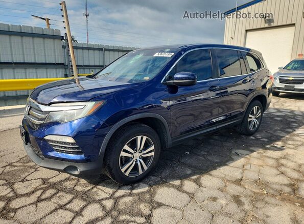 5FNYF6H57HB100520 2017 HONDA PILOT Синий Передняя левая четверть