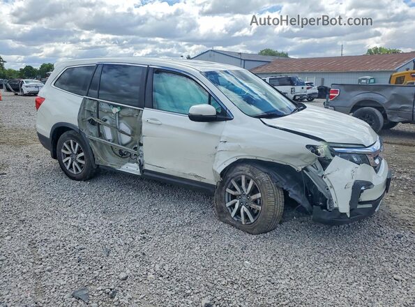 5FNYF6H57KB013353 2019 HONDA PILOT Белый Передняя правая четверть