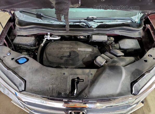 5FNYF6H58HB031577 2017 HONDA PILOT Бордовый Вид подкапотного пространства