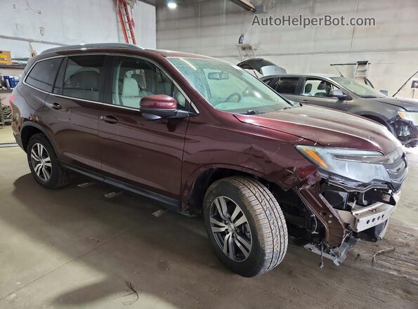 5FNYF6H58HB031577 2017 HONDA PILOT Бордовый Передняя правая четверть