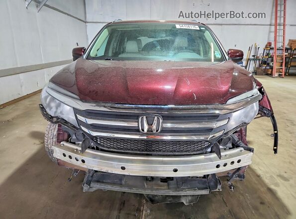 5FNYF6H58HB031577 2017 HONDA PILOT Бордовый Вид спереди