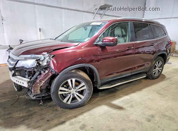 5FNYF6H58HB031577 2017 HONDA PILOT Бордовый Передняя левая четверть
