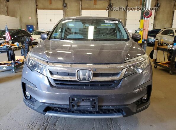 5FNYF6H58KB097036 2019 HONDA PILOT Серый Вид спереди
