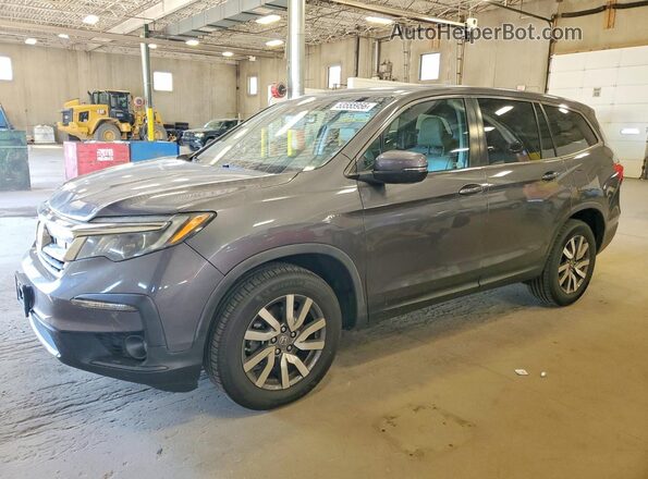 5FNYF6H58KB097036 2019 HONDA PILOT Серый Передняя левая четверть