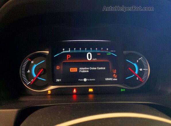 5FNYF6H58KB097036 2019 HONDA PILOT Серый Вид щитка приборов