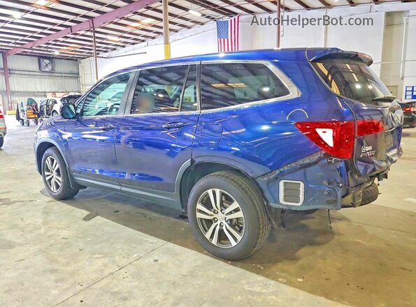 5FNYF6H59JB071981 2018 HONDA PILOT Blue Задня ліва чверть