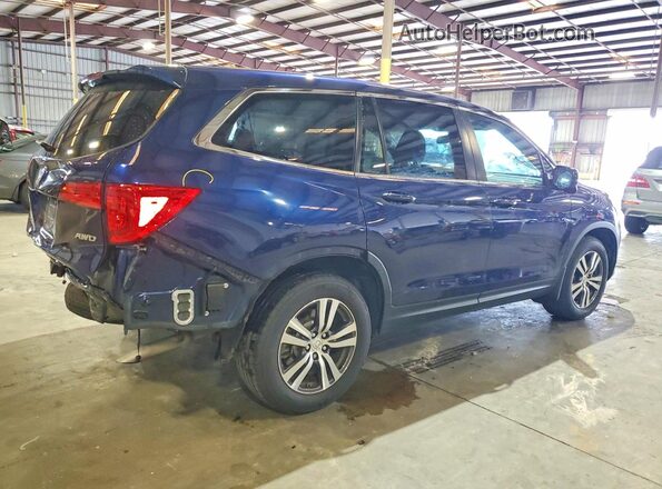 5FNYF6H59JB071981 2018 HONDA PILOT Blue Задня права чверть