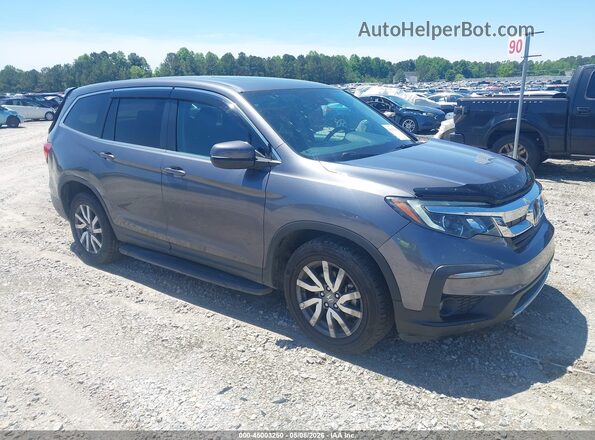 5FNYF6H5XKB078052 2019 HONDA PILOT Серый Передняя правая четверть