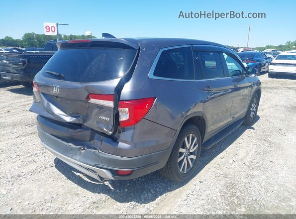 5FNYF6H5XKB078052 2019 HONDA PILOT Серый Задняя правая четверть