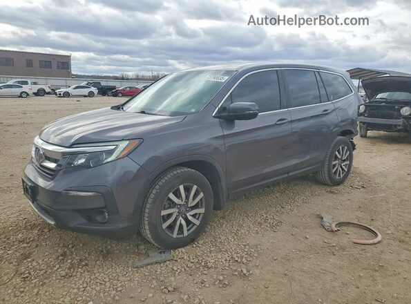5FNYF6H5XMB056975 2021 HONDA PILOT Серый Передняя левая четверть