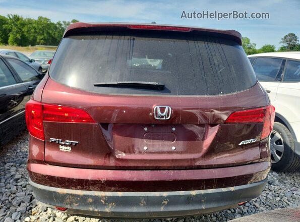 5FNYF6H67JB047834 2018 HONDA PILOT Бордовый Вид сзади