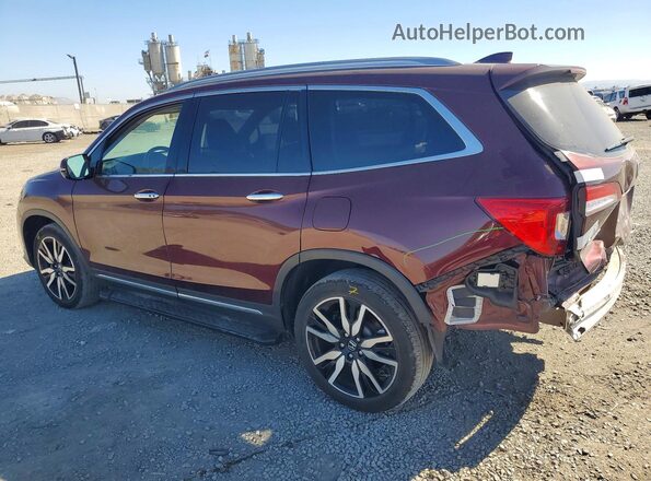5FNYF6H6XMB044687 2021 HONDA PILOT Burgundy Задня ліва чверть