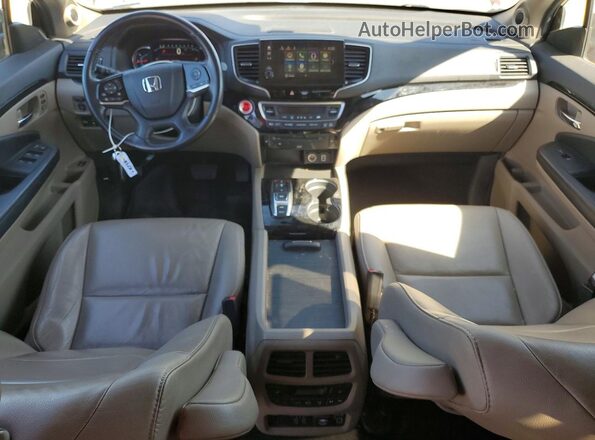 5FNYF6H6XMB044687 2021 HONDA PILOT Burgundy Вид панелі приладів