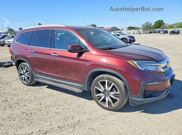 5FNYF6H6XMB044687 2021 HONDA PILOT Burgundy Передня права чверть