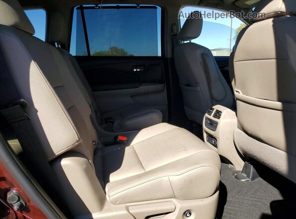 5FNYF6H6XMB044687 2021 HONDA PILOT Burgundy Вид задньої частини салону