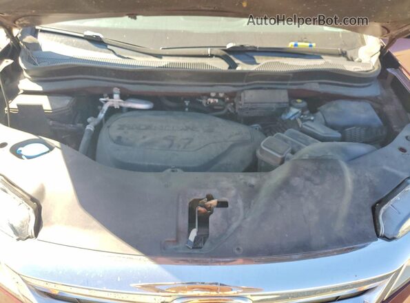 5FNYF6H6XMB044687 2021 HONDA PILOT Burgundy Вид підкапотного простору