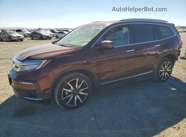 5FNYF6H6XMB044687 2021 HONDA PILOT Burgundy Передня ліва чверть