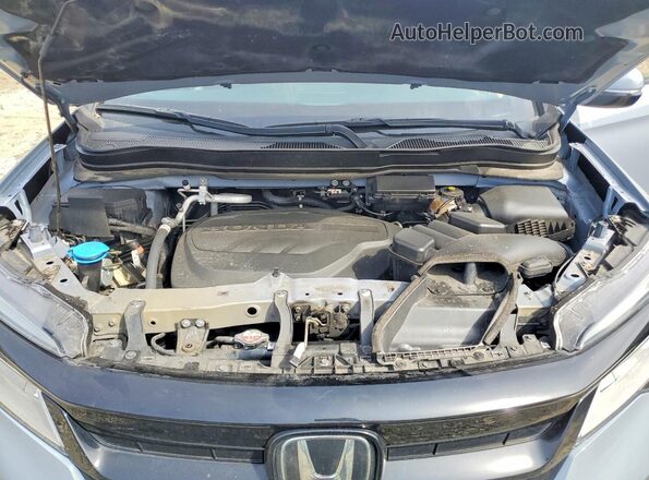 5FNYF6H71NB066684 2022 HONDA PILOT Синий Вид подкапотного пространства