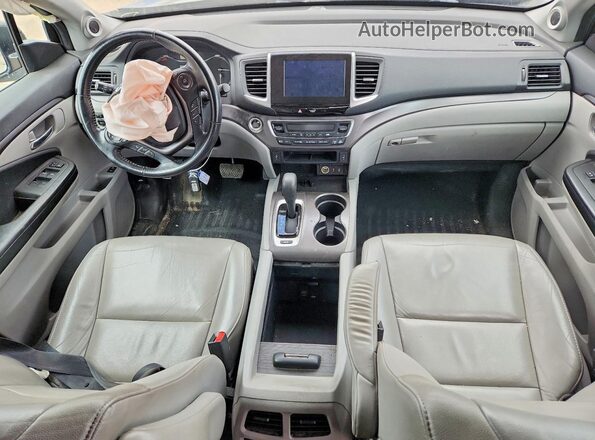 5FNYF6H75GB097858 2016 HONDA PILOT Gray Widok deski rozdzielczej