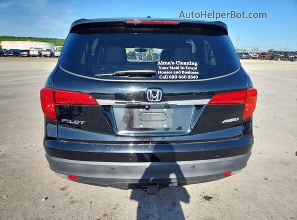 5FNYF6H76JB037384 2018 HONDA PILOT Черный Вид сзади