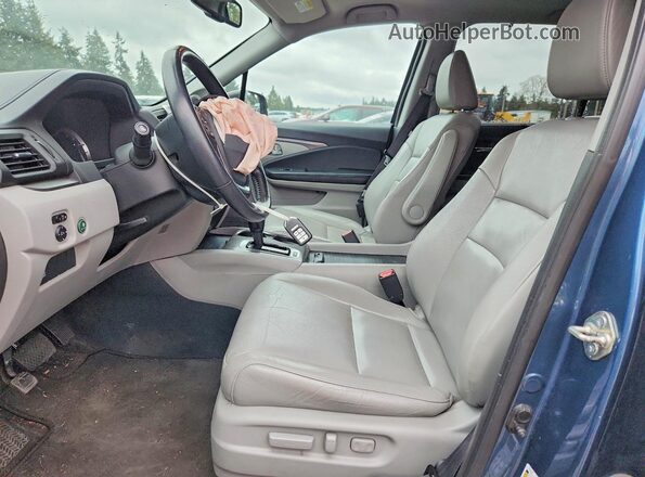5FNYF6H89GB098231 2016 HONDA PILOT Blue Vista interior delantera