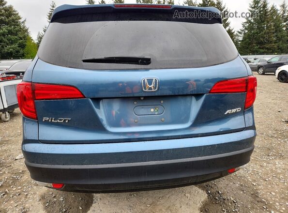 5FNYF6H89GB098231 2016 HONDA PILOT Blue Vista trasera
