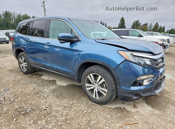 5FNYF6H89GB098231 2016 HONDA PILOT Blue Delantero derecho