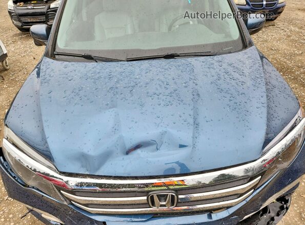 5FNYF6H89GB098231 2016 HONDA PILOT Blue Vista del compartimento del motor