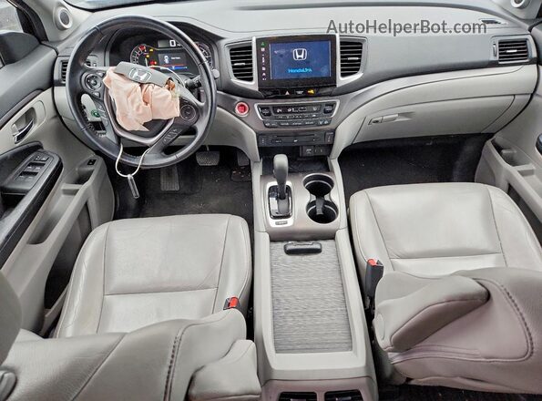 5FNYF6H89GB098231 2016 HONDA PILOT Blue Vista del salpicadero