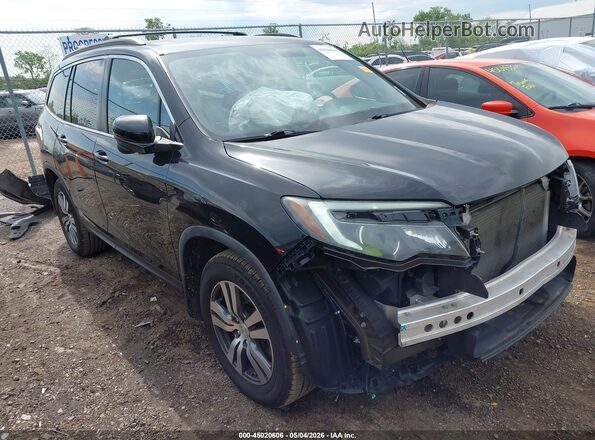 5FNYF6H89HB041092 2017 HONDA PILOT Черный Передняя правая четверть
