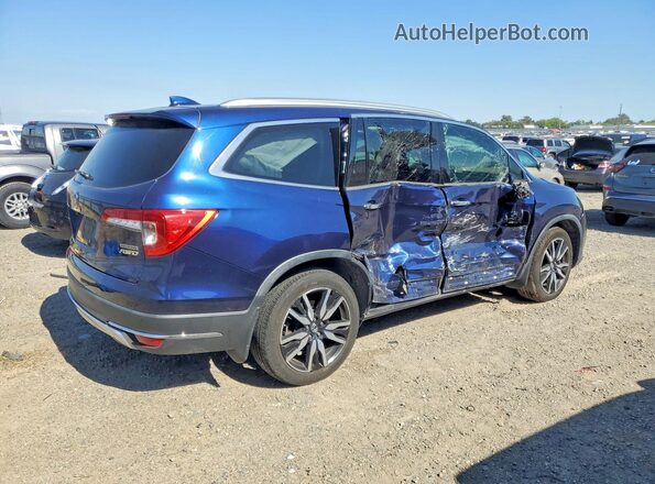 5FNYF6H91KB500034 2019 HONDA PILOT Синий Задняя правая четверть