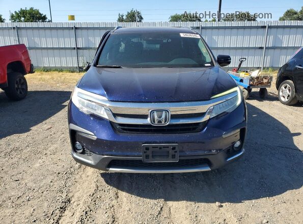 5FNYF6H91KB500034 2019 HONDA PILOT Синий Вид спереди