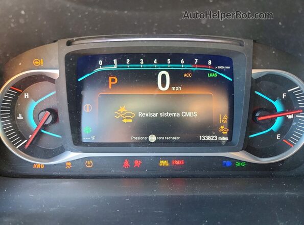 5FNYF6H91MB087616 2021 HONDA PILOT Белый Вид щитка приборов