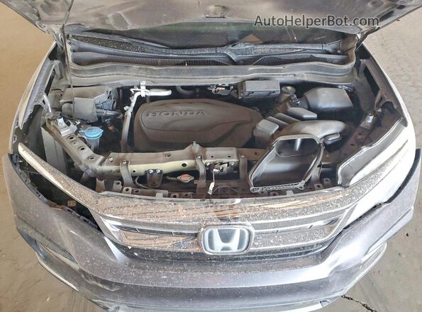 5FNYF6H93MB034089 2021 HONDA PILOT Gray Vista del compartimento del motor