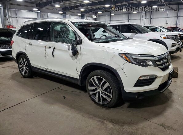 5FNYF6H96JB024362 2018 HONDA PILOT Белый Передняя правая четверть