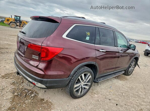 5FNYF6H97GB096549 2016 HONDA PILOT Burgundy Задня права чверть