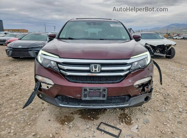 5FNYF6H97GB096549 2016 HONDA PILOT Burgundy Вид спереду
