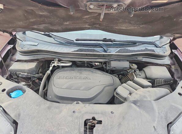 5FNYF6H97GB096549 2016 HONDA PILOT Burgundy Вид підкапотного простору